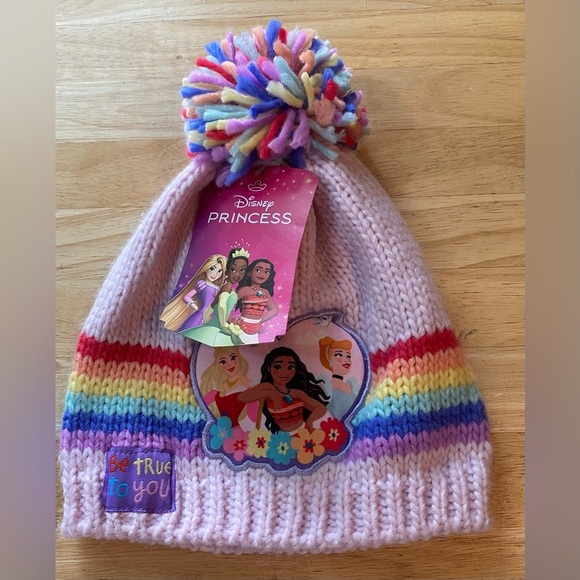 Disney Pink and Red Knit Hat with Pom-Pom - Picture 2 of 3